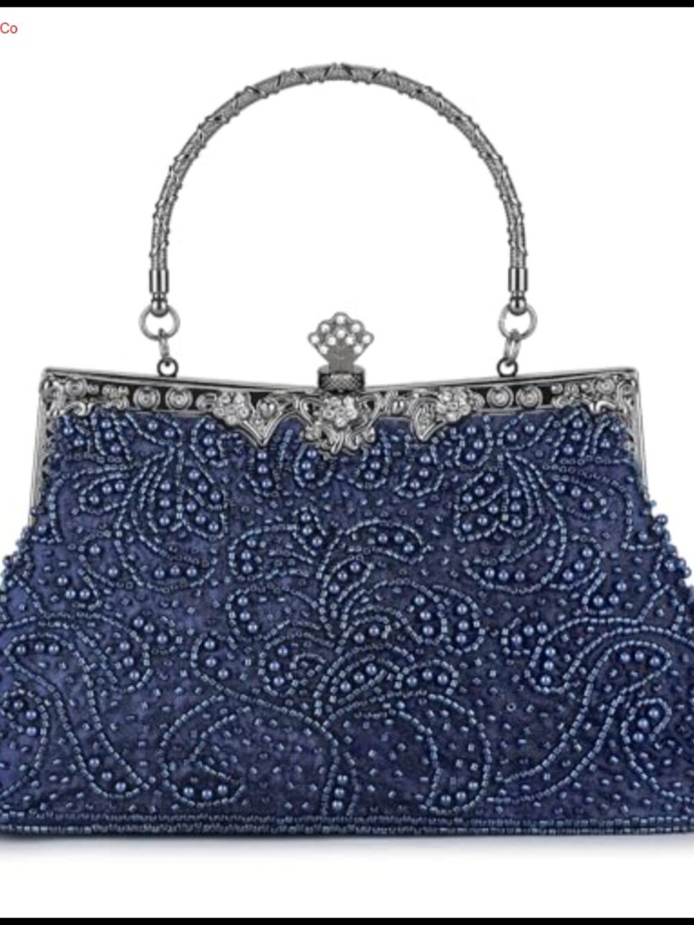 1920s Vintage Beaded Clutch Evening Bag Formal Wristlet Crossbody